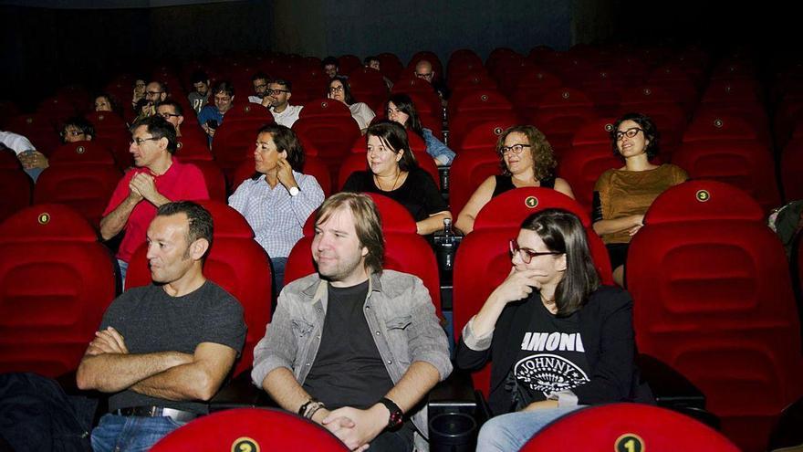 Pase de prensa de la película 'El desconocido', en 2015, en A Coruña.