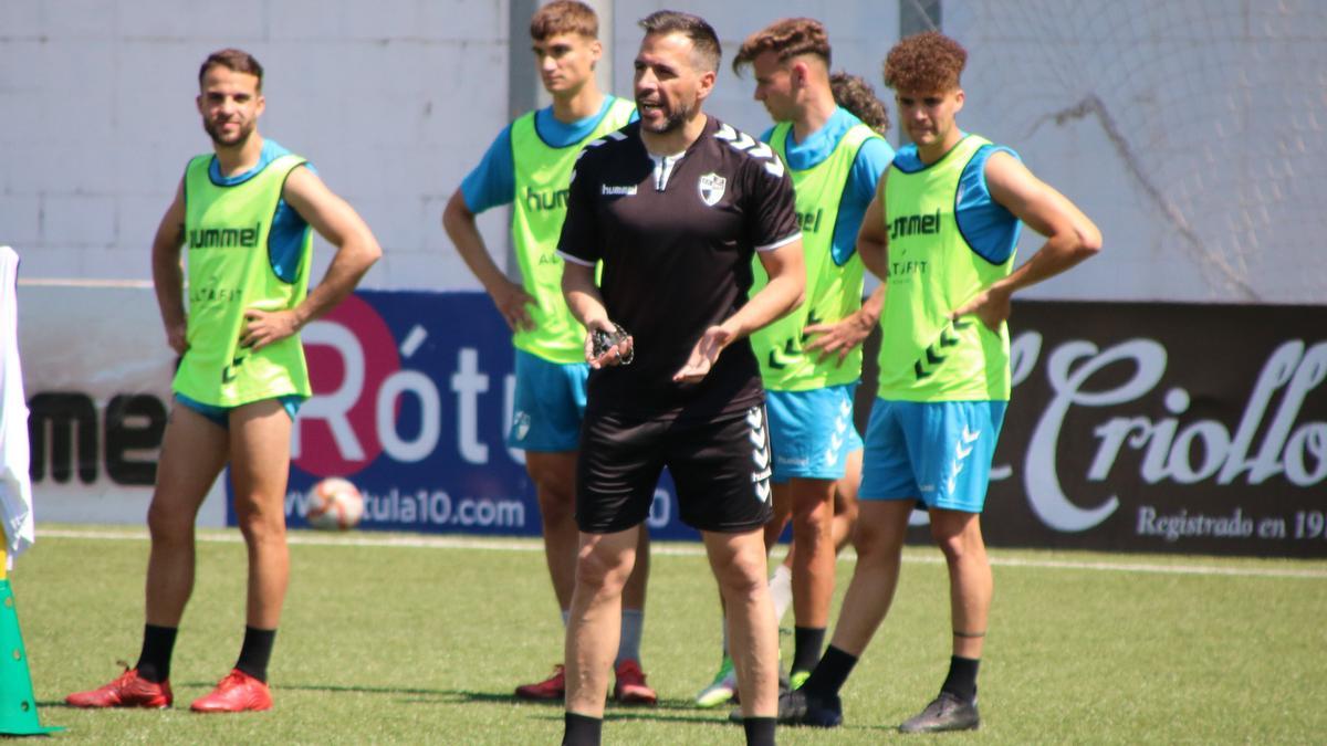 Raúl Jardiel durante un entrenamiento