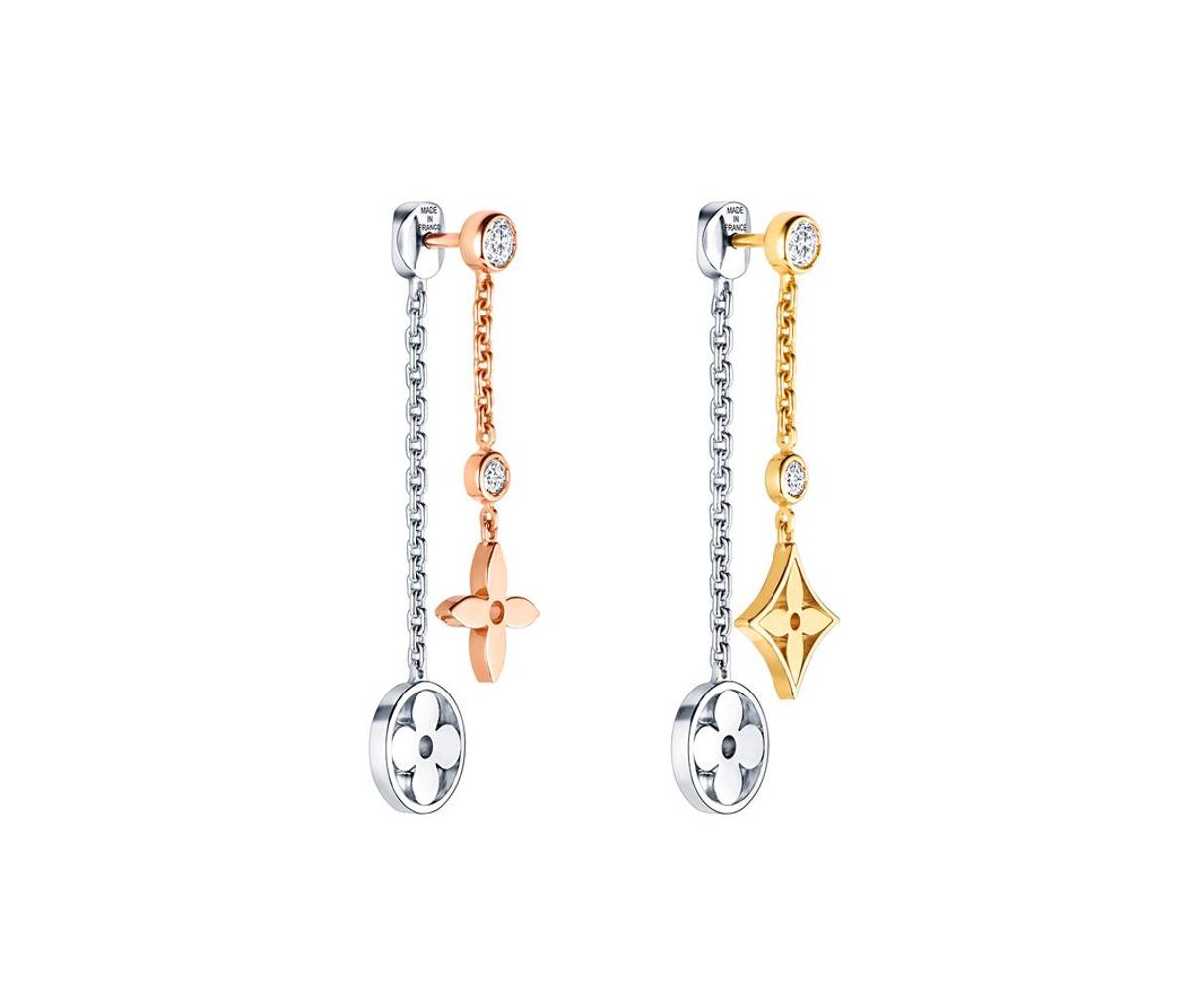 'Color Blossom' de Louis Vuitton: Pendientes largos combinados