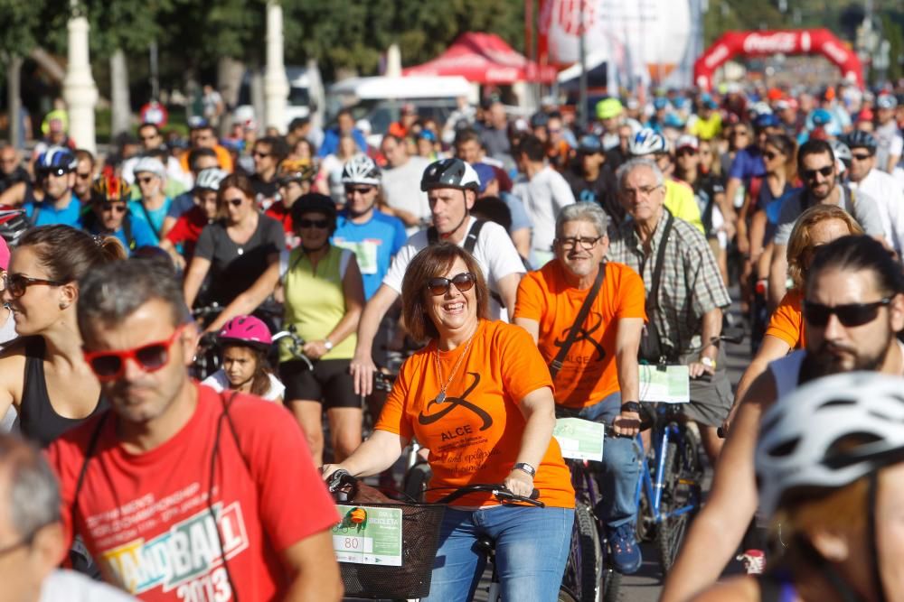 concentración ciclista en València