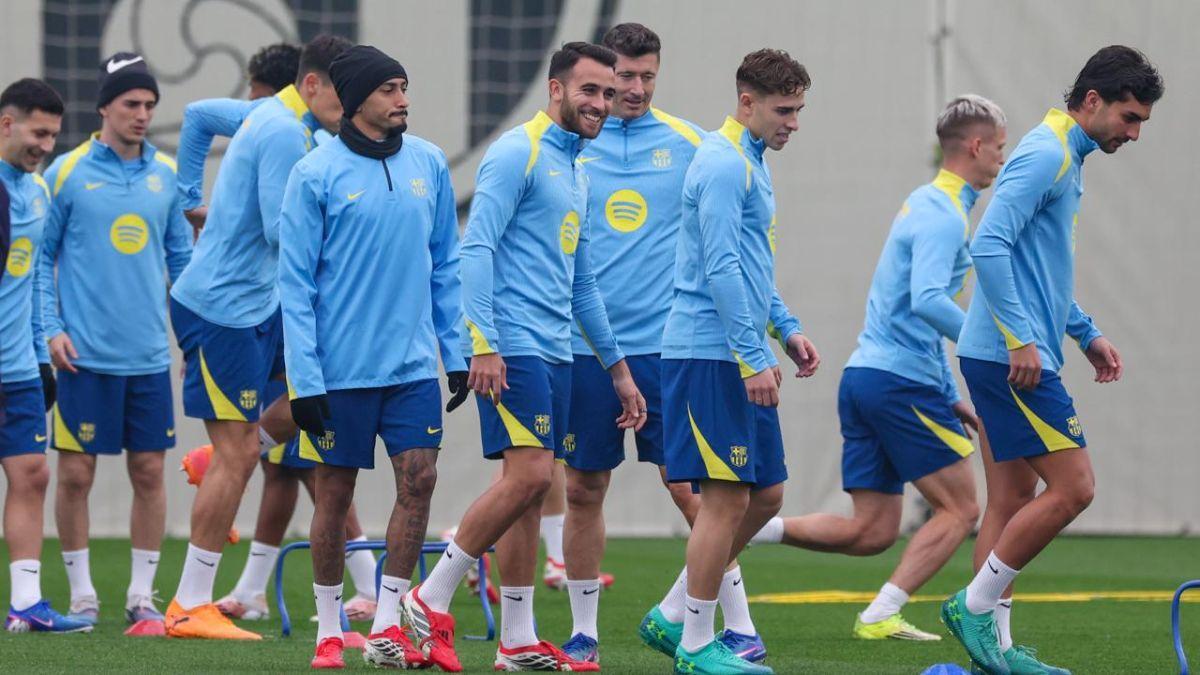 Eric Garcia se entrena con normalidad