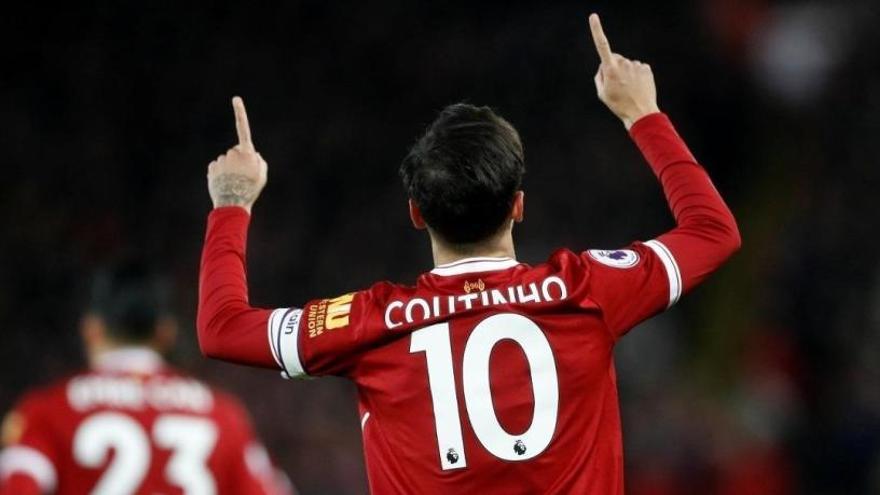 El migcampista brasiler Philippe Coutinho