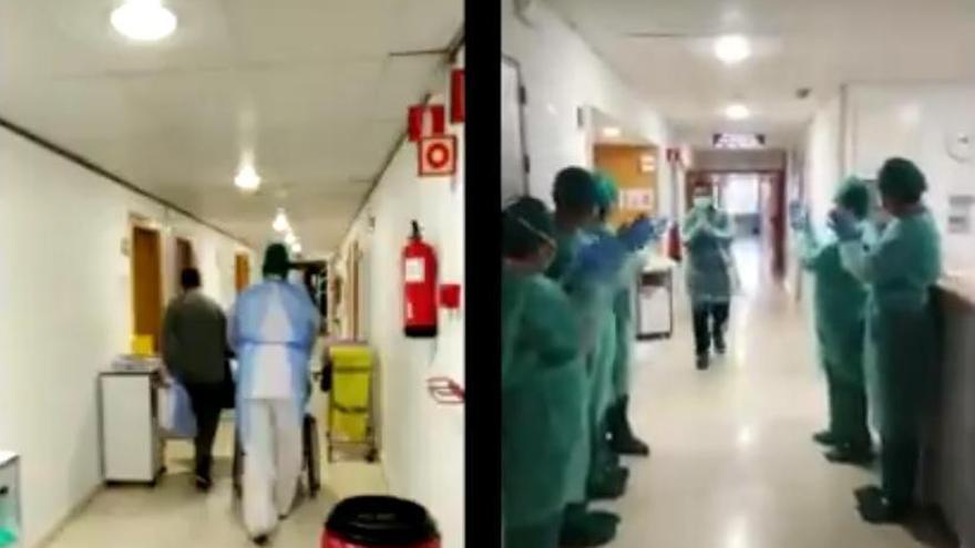 Coronavirus en Córdoba: altas entre aplausos a los pacientes del Reina Sofía