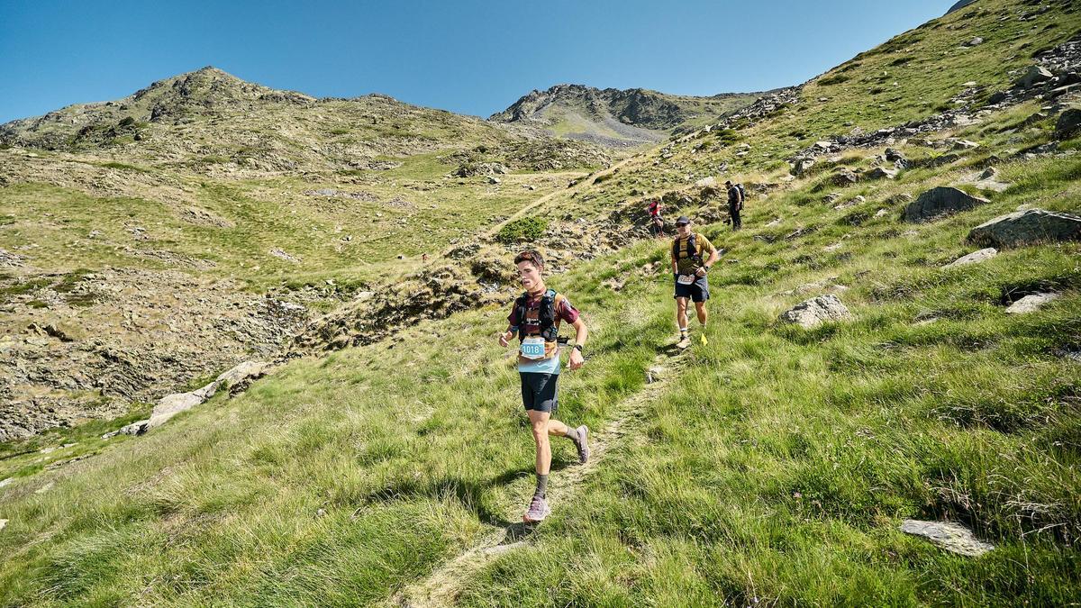Una imagen de una prueba de trail running en las montañas de Andorra