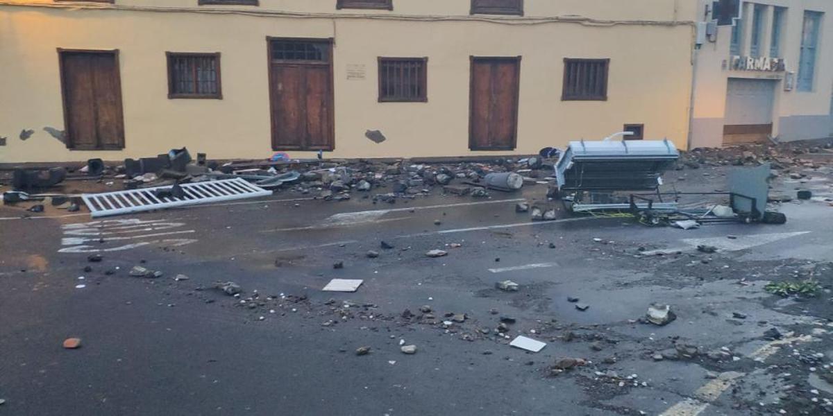 Desperfectos en Garachico tras el oleaje