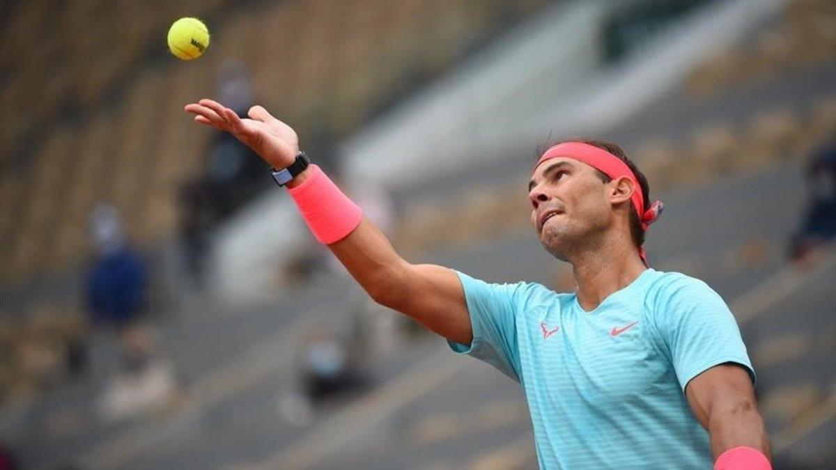 Nadal durante su duelo ante McDonald