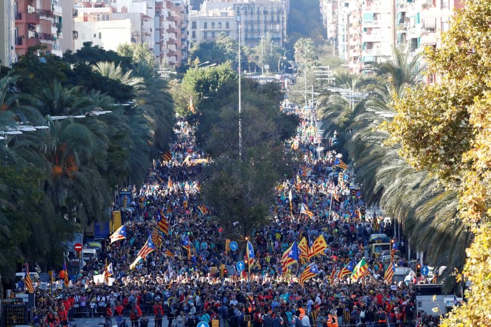 El independentismo se manifiesta en Barcelona