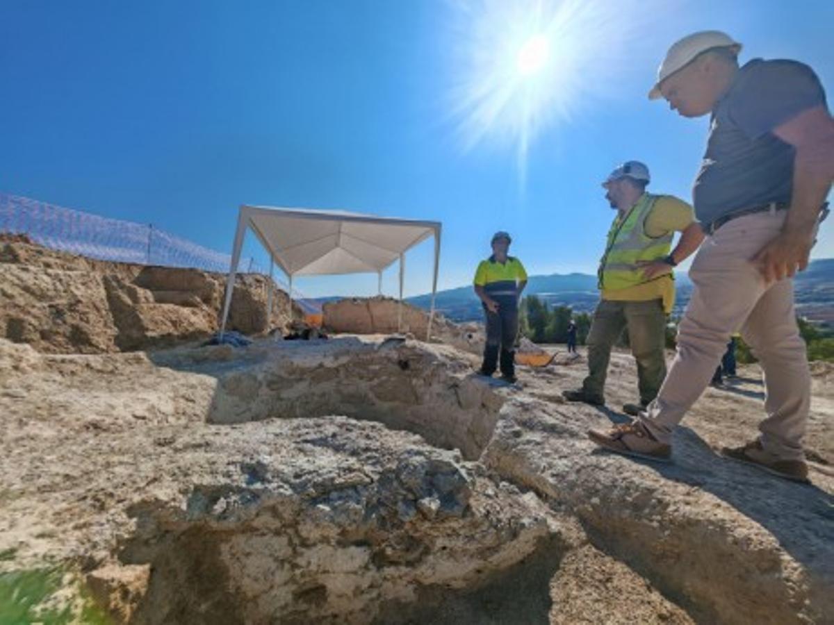 Una imagen de la excavación.