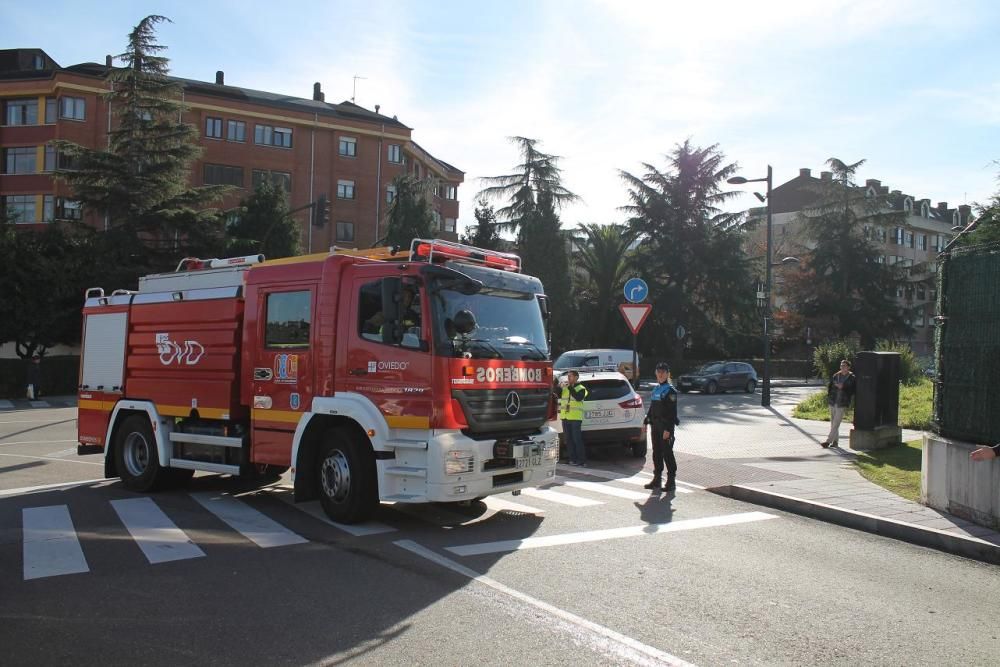 Simulacro en central de EDP en La Corredoria