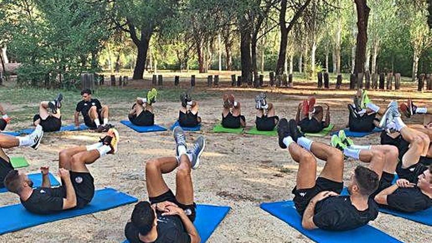 Movilla comienza la preparación en el bosque de Valorio