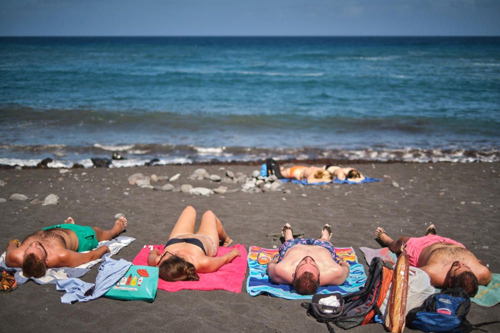 Playa Jardín, en el Puerto de la Cruz