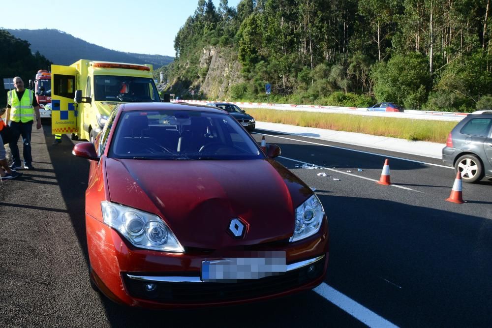 Accidente en la autovía de O Morrazo