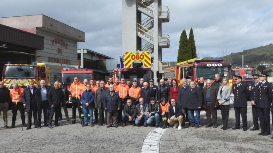 Celebración del patrón en el parque de bomberos.   | // IÑAKI OSORIO