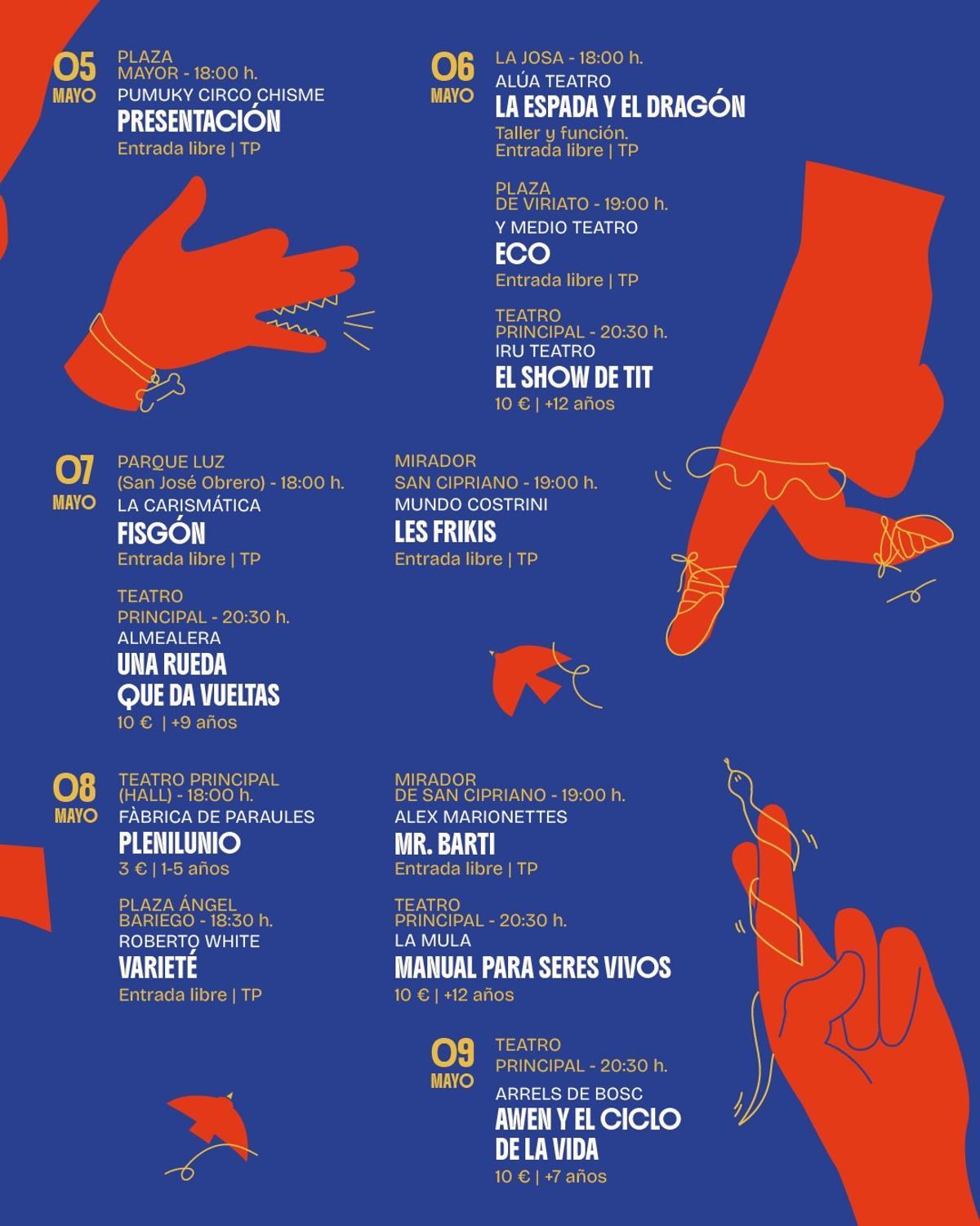 Programa del festival.