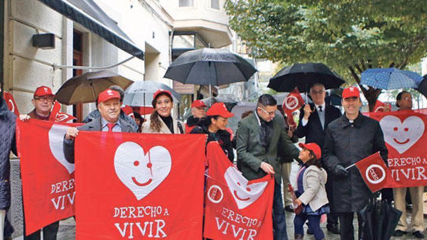 Imagen de archivo de un acto de protesta de Derecho a Vivir contra el aborto.