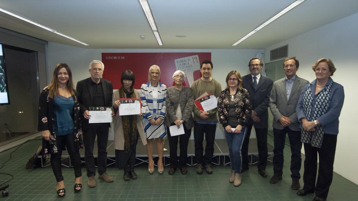 Entrega de premios de la 19a Bienal de Cerámica de Esplugues