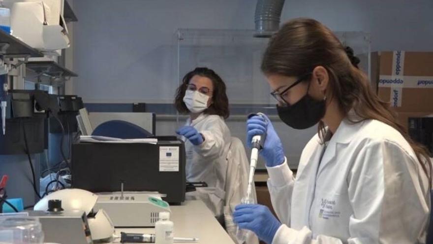 Trabajadoras de un laboratorio de secuenciación del virus del COVID, en una imagen de archivo. |   // FDV