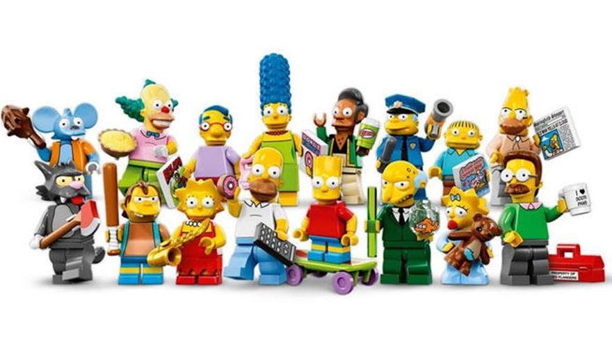 Los personajes de los Simpson, en Lego.