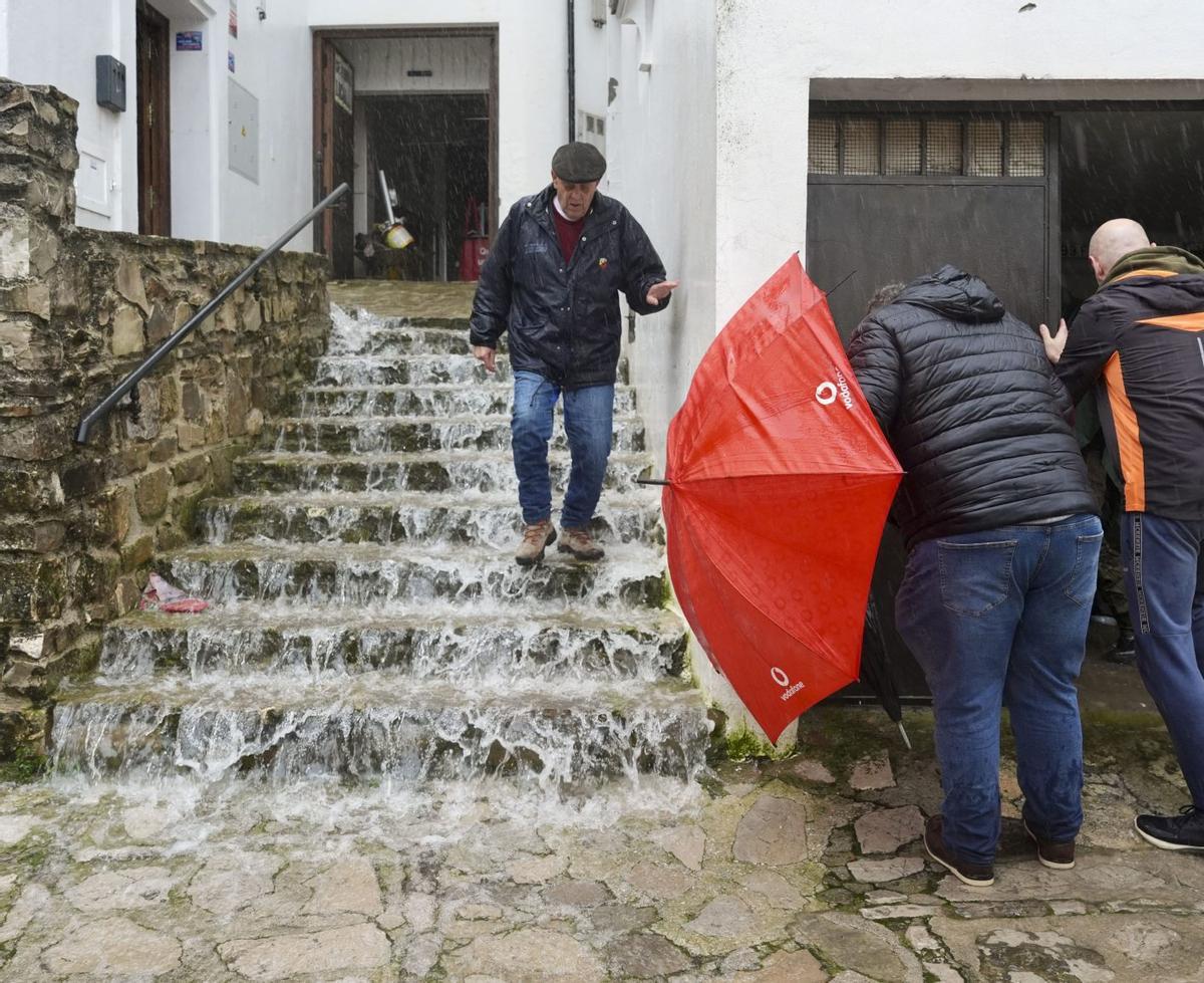 Episodio de tormentas registrado en Grazalema durante el mes de febrero.