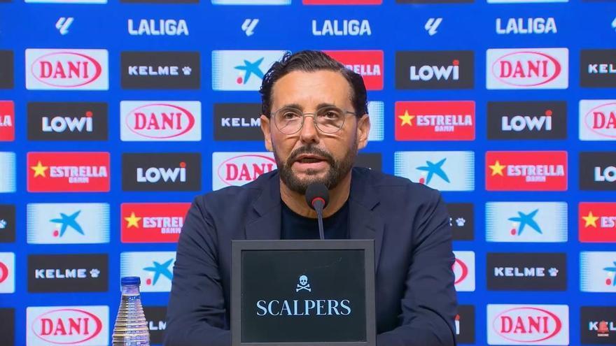 José Bordalás: "El delegado del Espanyol me ha insultado y le he dicho que se fuera al banquillo"