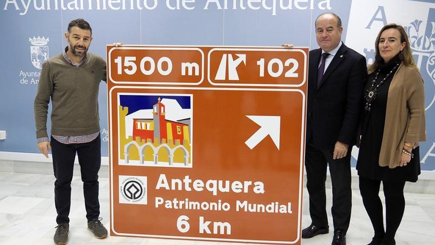 La nueva señalización de Antequera.