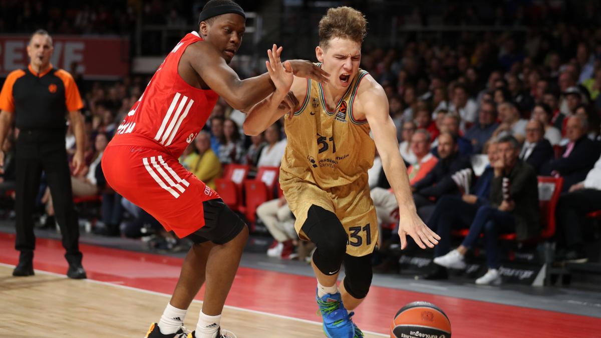 Jokubaitis durante el partido ante el Bayern