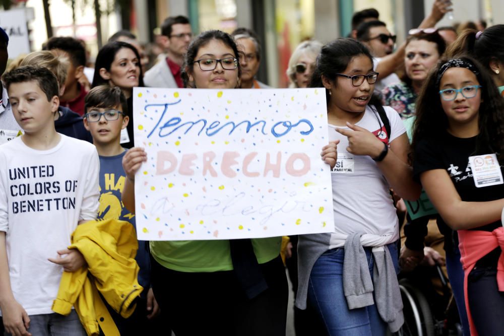 Protesta a favor del pin parental en Murcia