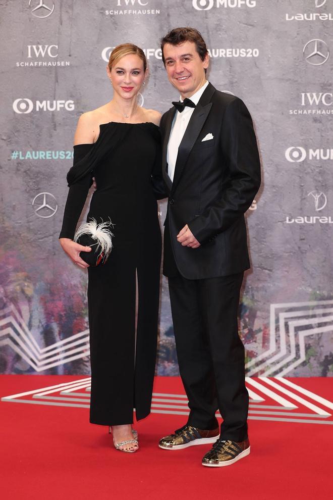 Marta Hazas con Javier Veiga, en los premios Laureus 2020