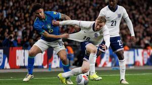 Joao Gomes en el Inglaterra-Brasil disputado en Wembley