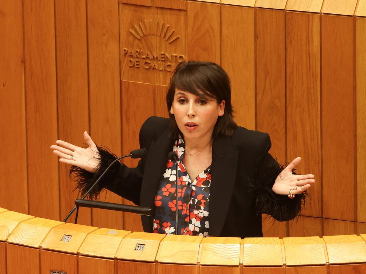 María Jesús Lorenzana, este martes en el Parlamento