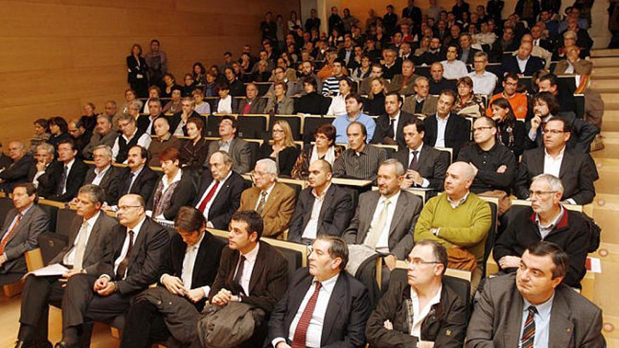 El públic assistent a la conferència, que va tenir lloc a l&#039;Auditori de Girona.