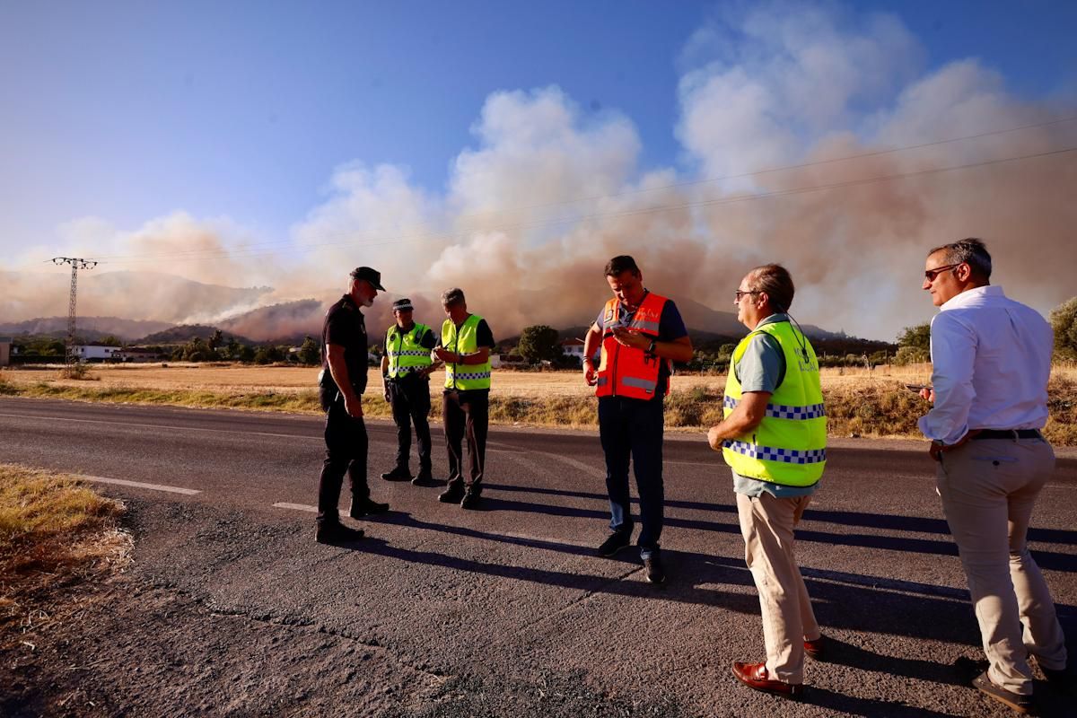 Incendio forestal junto al Castillo de la Albaida