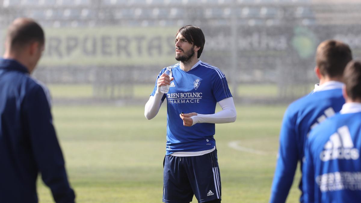 Eugeni, durante un entrenamiento en la Ciudad Deportiva.