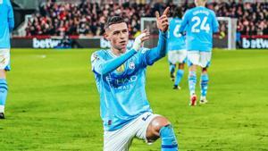 Foden, en modo súper estrella ante el Brentford