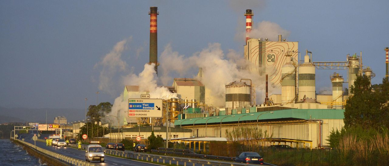 La fábrica de Ence en Pontevedra