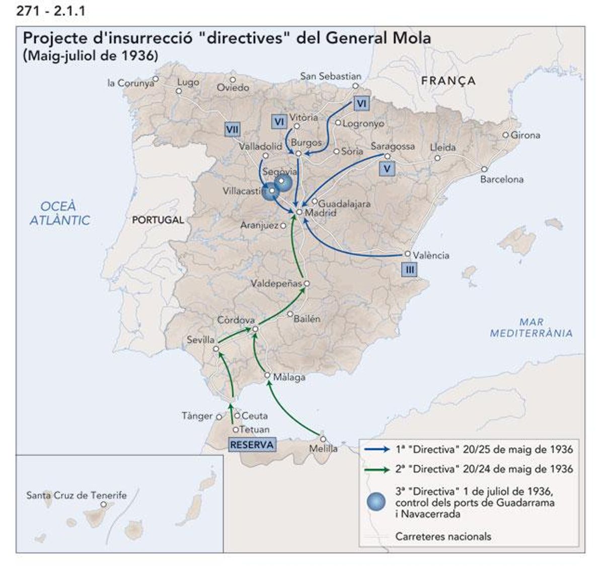 El projecte de sublevació militar d’Emilio Mola a través de tres de les directrius secretes del general.