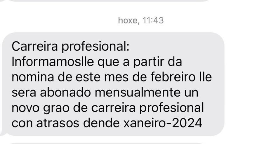 Sanitarios reciben hoy mensajes de subidas salariales y el Sergas lo atribuye a una comunicación &quot;fluida&quot;