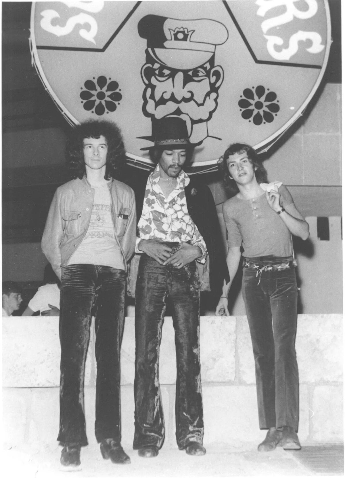 Jimi Hendrix, mit Noel Redding und Mitch Mitchell.