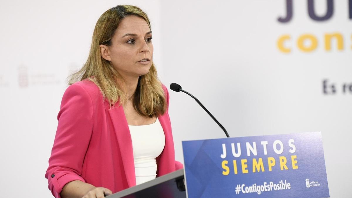 La consejera de Derechos Sociales, Igualdad, Diversidad y Juventud del Gobierno de Canarias, Noemí Santana.