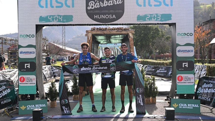 Raúl Criado y Oihana Kortazar ganan en los 42 kilómetros del trail minero de Santa Bárbara, que une los valles del Caudal y del Nalón