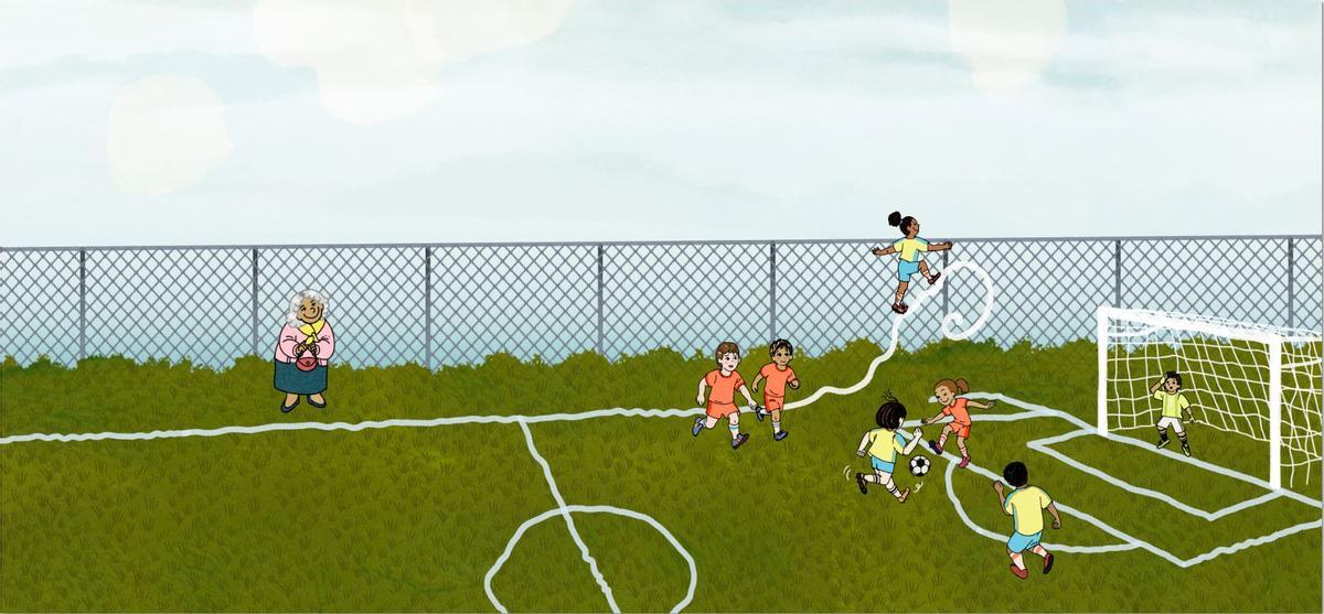 Una de les il·lustracions d'aquest conte solidari.