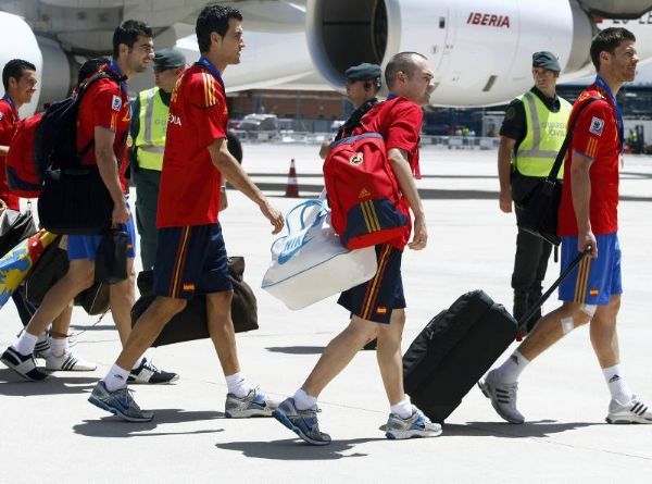 'La Roja' llega a Barajas