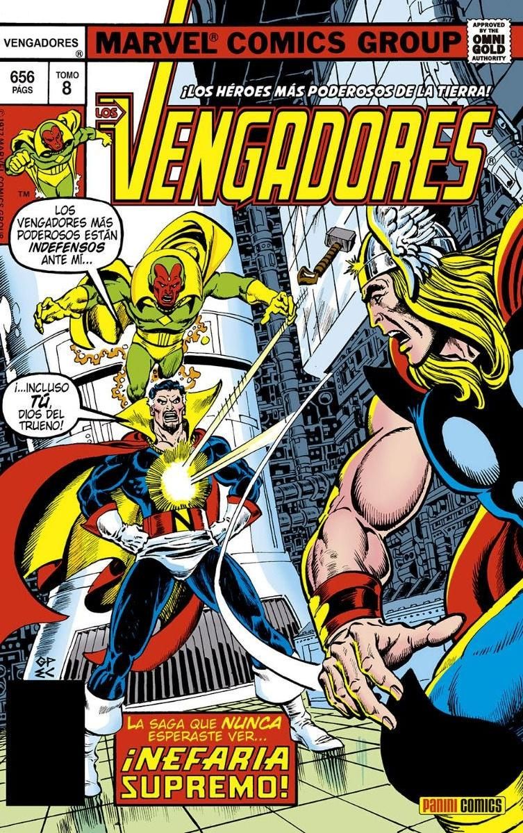 Marvel Gold. Los Vengadores ¡Nefaria Supremo! Shooter, Byrne, Pérez, Michelinie Editorial Panini Precio: 46,95 €