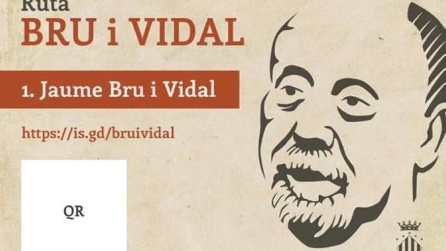 Jaume Bru i Vidal tendrá una ruta literaria en Sagunt