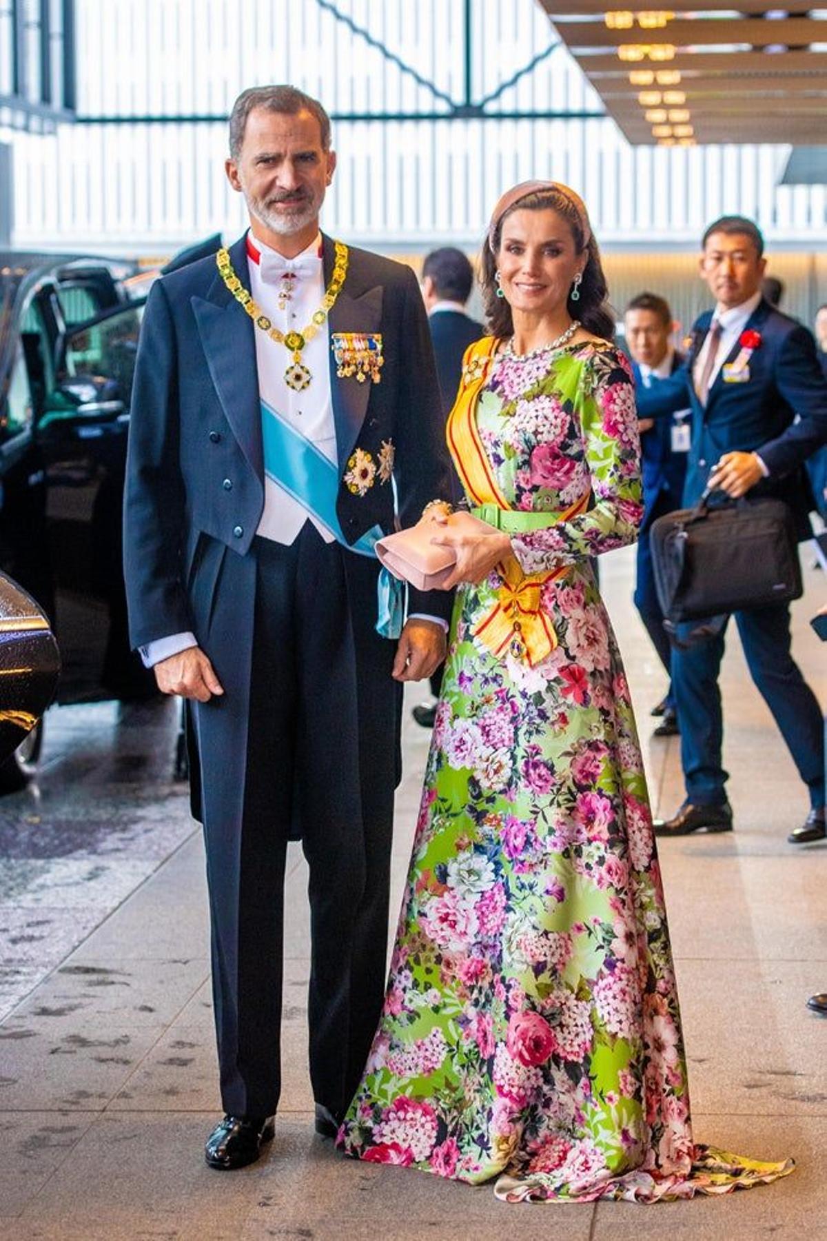 La Reina Letizia y el Rey Felipe VI durante su visita a Japón