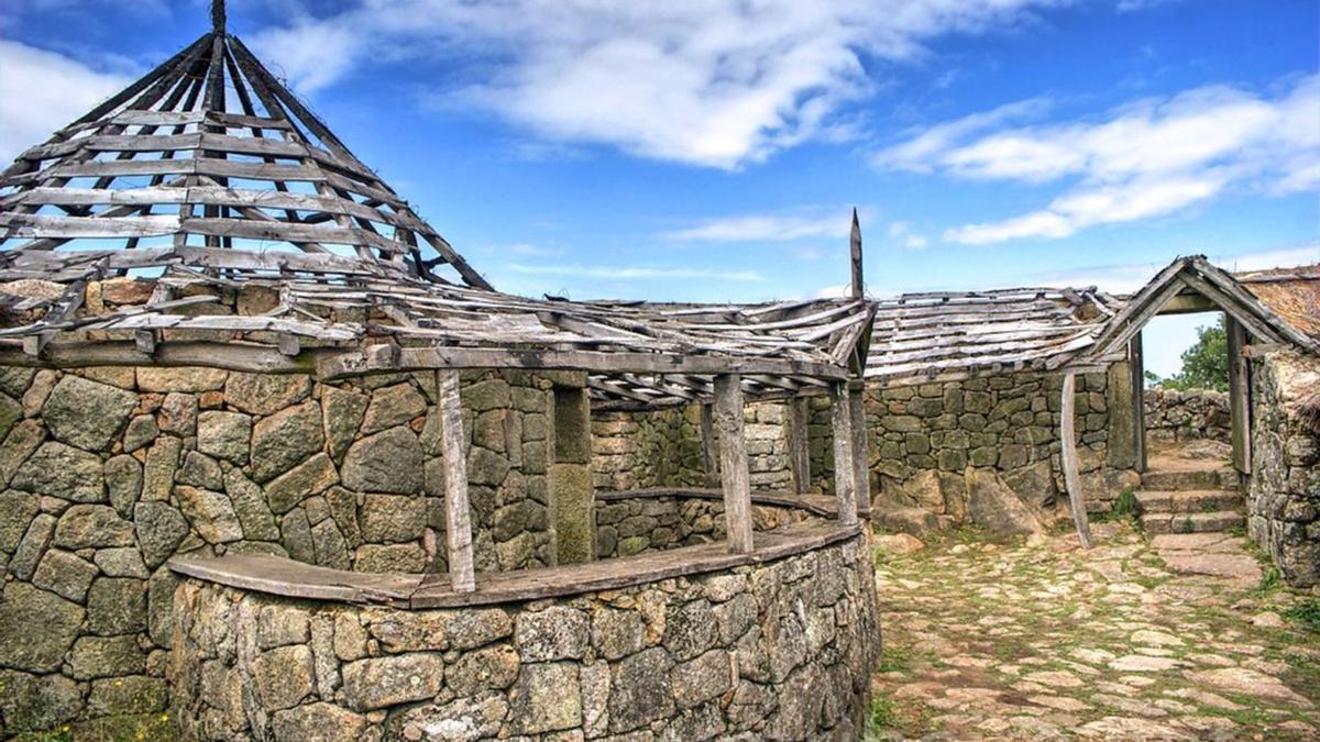 Vista parcial da citania de Sanfins.