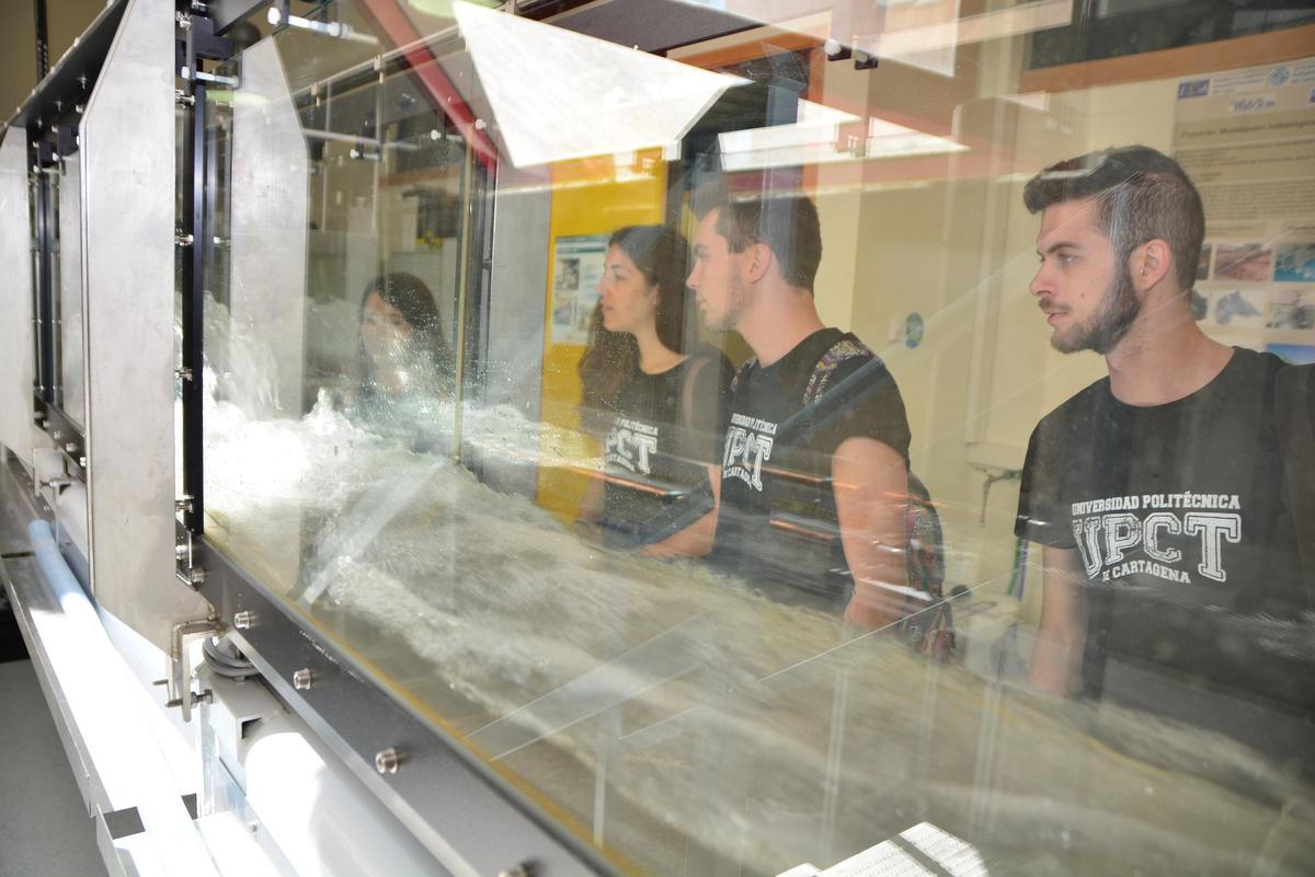 Laboratorio de Hidráulica de la UPCT.
