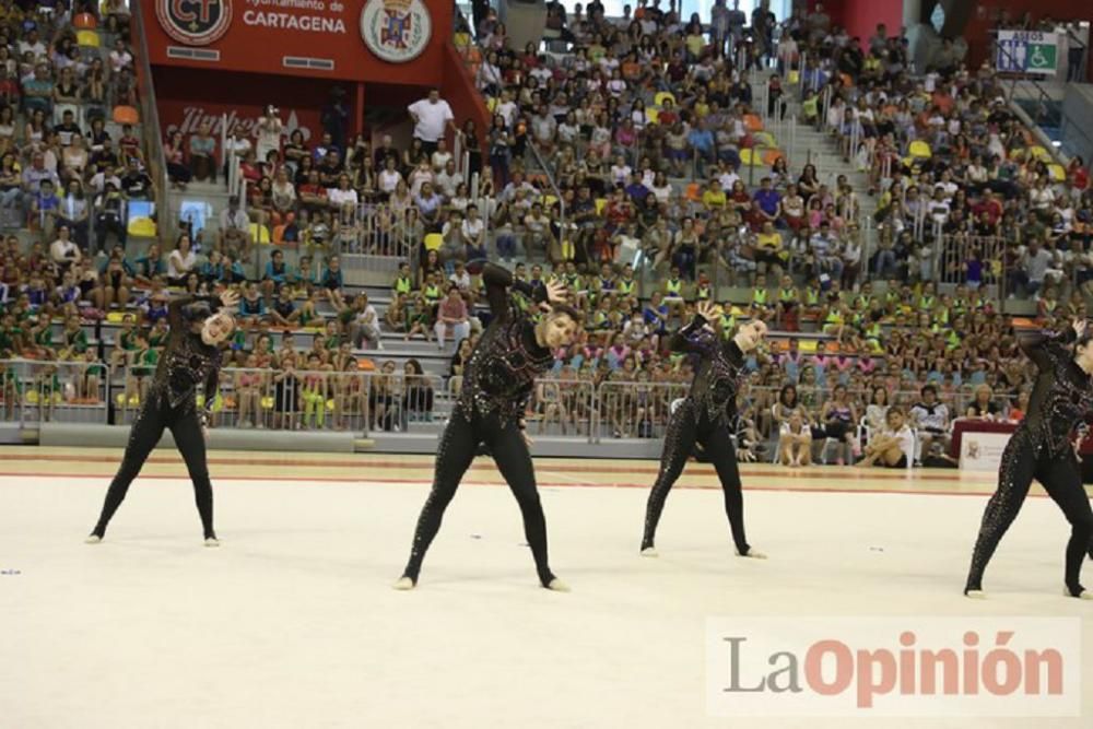 Clausura de las escuelas de Cartagena de gimnasia rítmica y estética de grupo