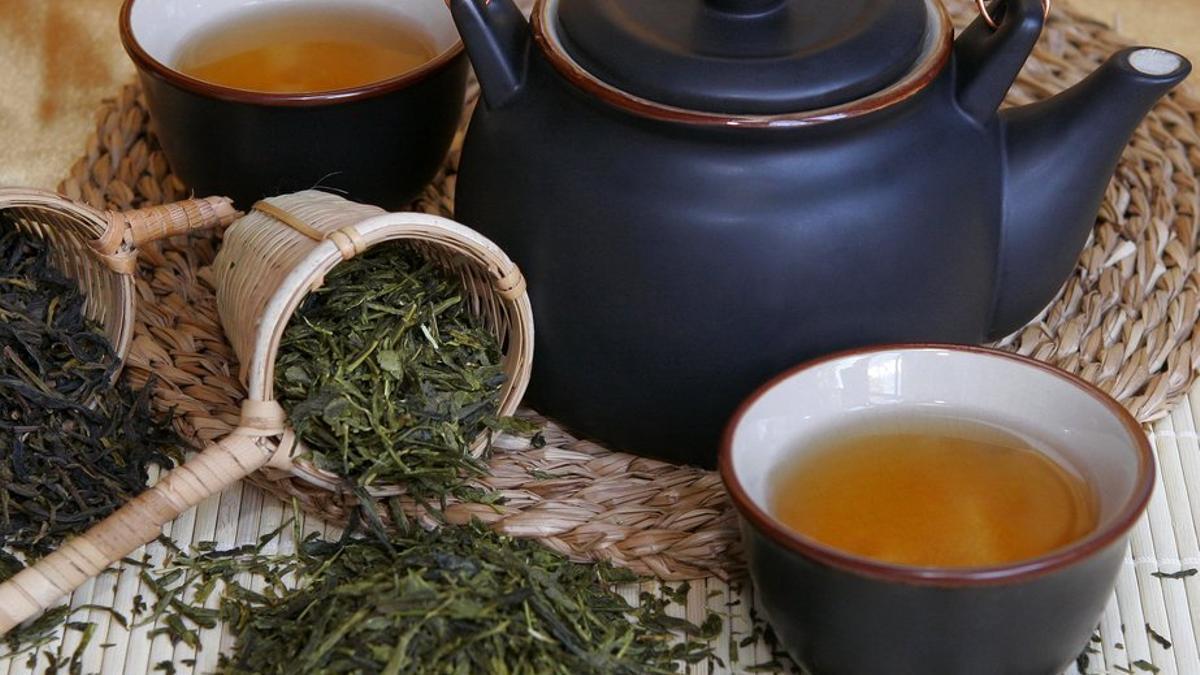 Una infusión de té verde