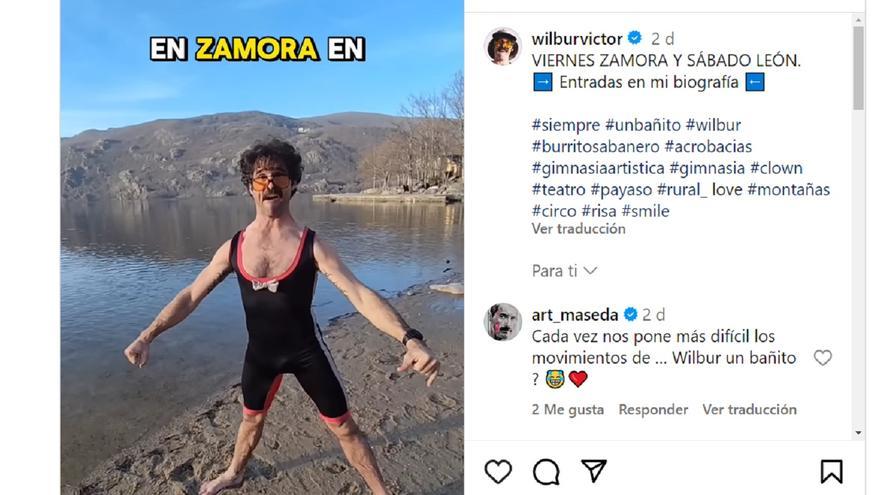 Wilbur, del Grand Prix al Lago de Sanabria de Zamora para darse un helador chapuzón